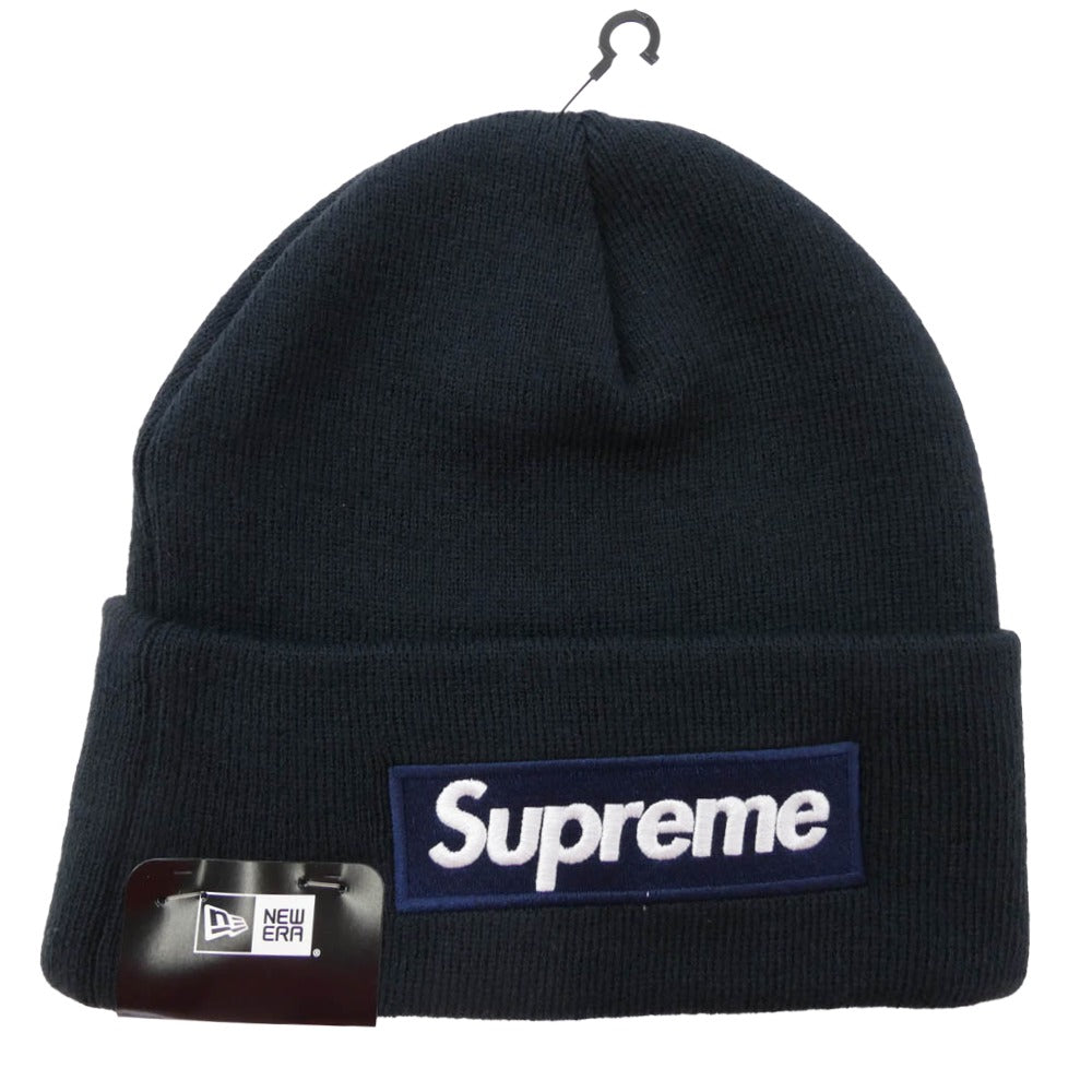 Supreme シュプリーム 25AW ×New Era Box Logo Beanie ニューエラ ボックス ロゴ ビーニー ニット キャップ ネイビー系【新古品】【未使用】【中古】
