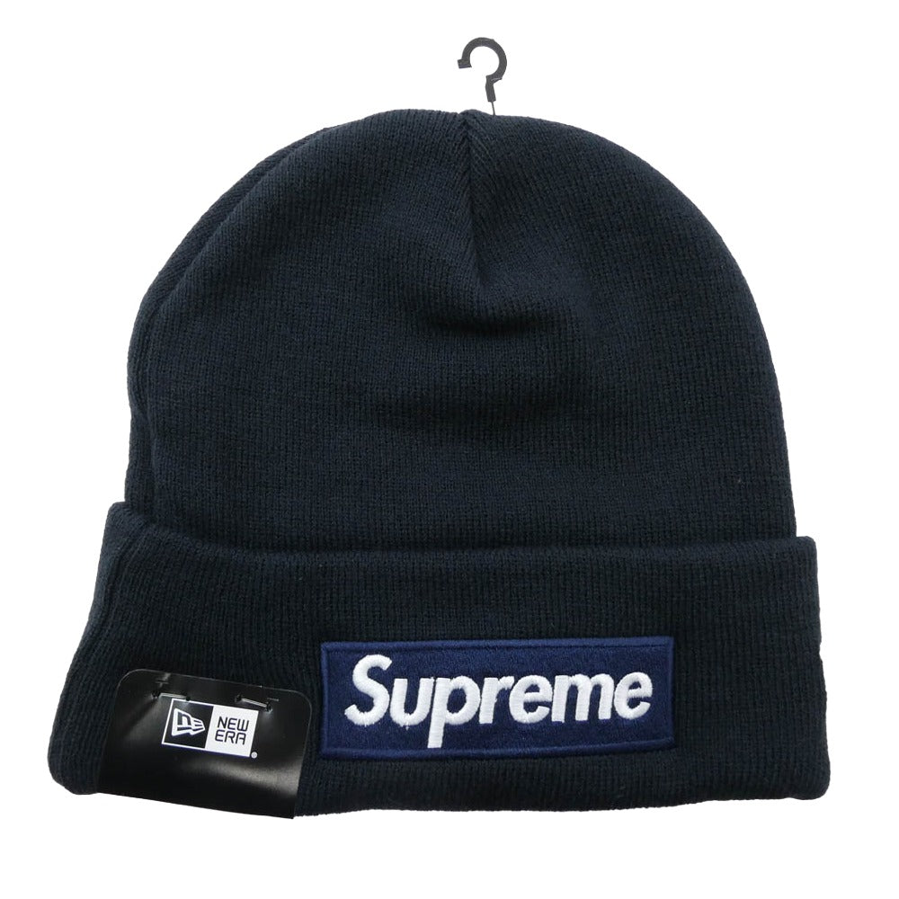 Supreme シュプリーム 25AW ×New Era Box Logo Beanie ニューエラ ボックス ロゴ ビーニー ニット キャップ ダークネイビー系【新古品】【未使用】【中古】