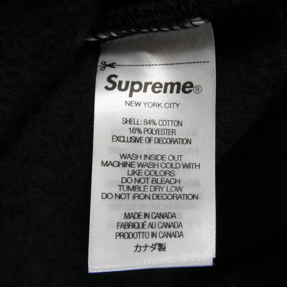Supreme シュプリーム 25AW S Logo Zip Up Hooded Sweatshirt Sロゴ ジップアップ フーデッド スウェットシャツ フルジップ パーカー ブラック系 L【美品】【中古】