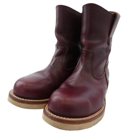 メイドインジーエムジャパン PECOS BOOTS ペコス ブーツ ワインレッド系 ブラウン系 8.5D【中古】