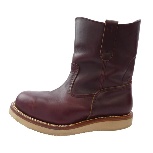 メイドインジーエムジャパン PECOS BOOTS ペコス ブーツ ワインレッド系 ブラウン系 8.5D【中古】