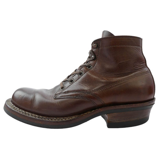 WHITE'S BOOTS ホワイツブーツ セミドレス ホース レザー ホワイトレザー ライニング ブーツ ブラウン系 7.5D【中古】