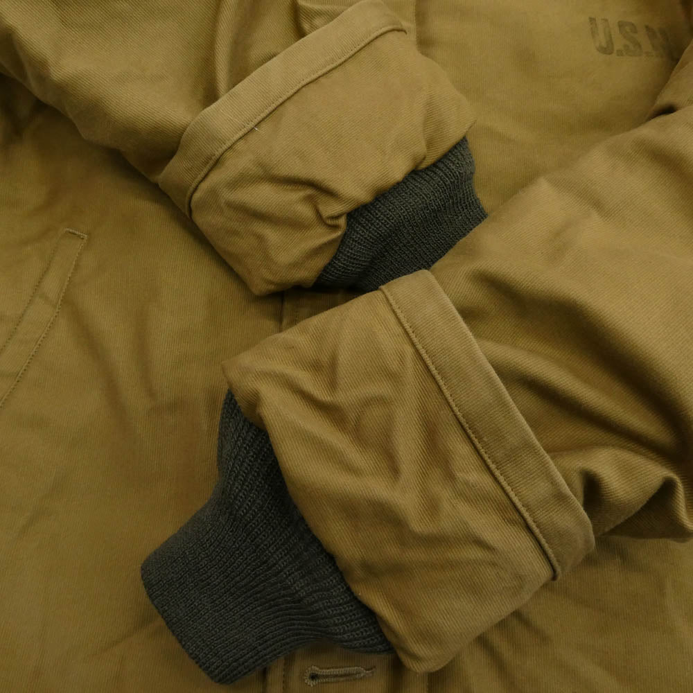 Buzz Rickson's バズリクソンズ BR15345 Type N-1 NAVY DEPARTMENT DEMOTEX-ED N-1 デッキジャケット カーキ系 42【中古】