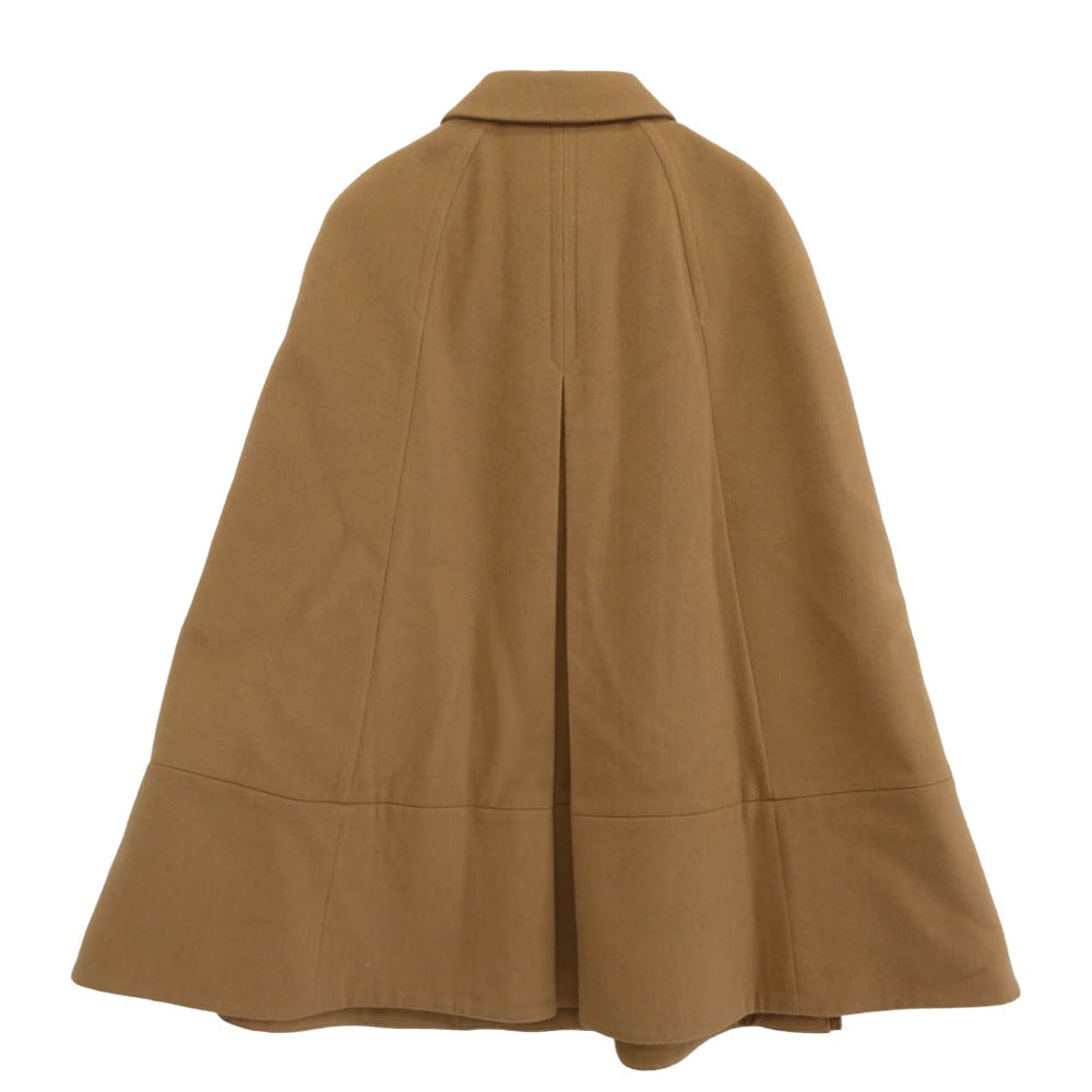 アンドゥミ UN-T2302 1/2 Un-Demi ウール アンドゥミ ケープ ポンチョ コート ブラウン系 36【中古】