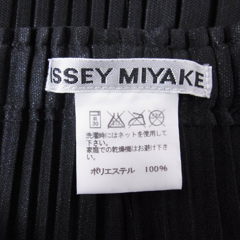 ISSEY MIYAKE イッセイミヤケ IM62FF633 プリーツ加工 パンツ ブラック系 2【中古】
