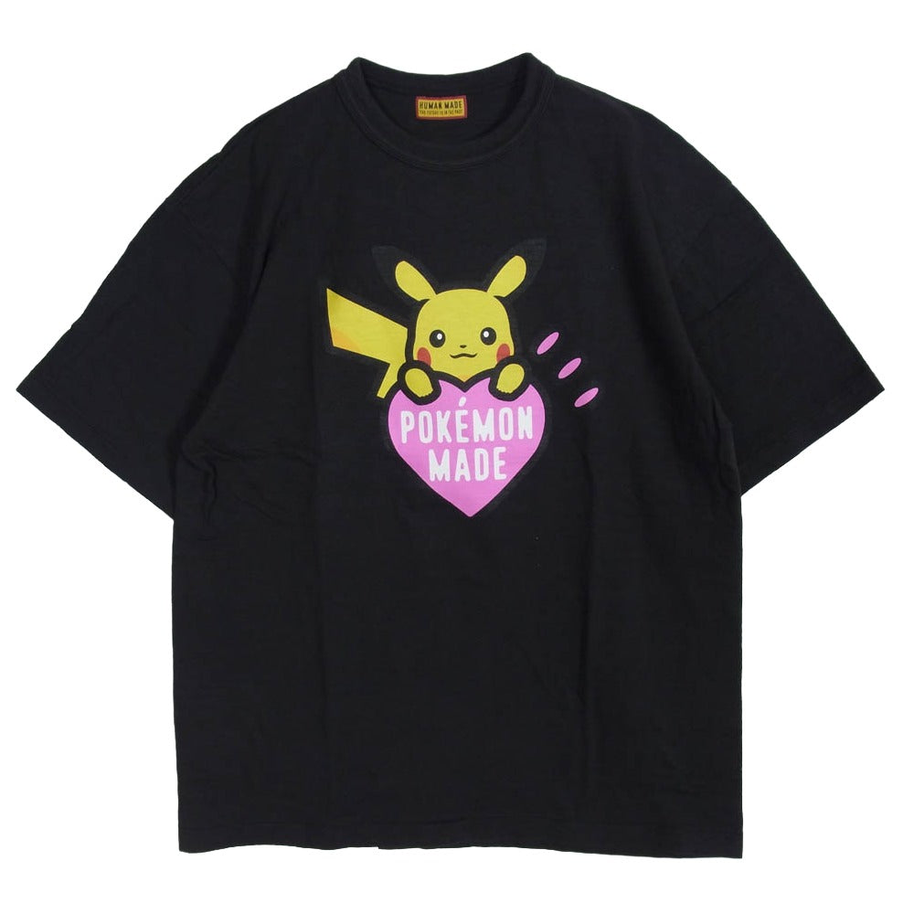 HUMAN MADE ヒューマンメイド XX30TE004 POKeMON MADE GRAPHIC T-SHIRT HARAJUKU ポケモン グラフィック プリント 半袖 Tシャツ ブラック系 XL【極上美品】【中古】