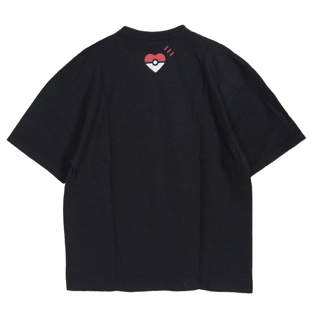 HUMAN MADE ヒューマンメイド XX30TE004 POKeMON MADE GRAPHIC T-SHIRT HARAJUKU ポケモン グラフィック プリント 半袖 Tシャツ ブラック系 XL【極上美品】【中古】