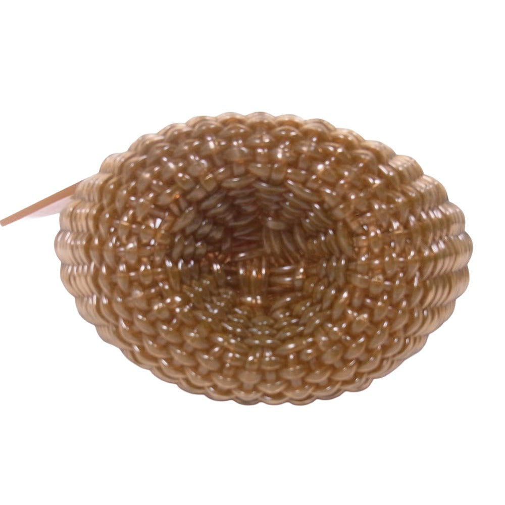 beautiful people ビューティフルピープル チューブ PVC カゴ トート バッグ ブラウン系【中古】