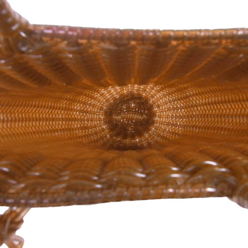 beautiful people ビューティフルピープル チューブ PVC カゴ トート バッグ ブラウン系【中古】