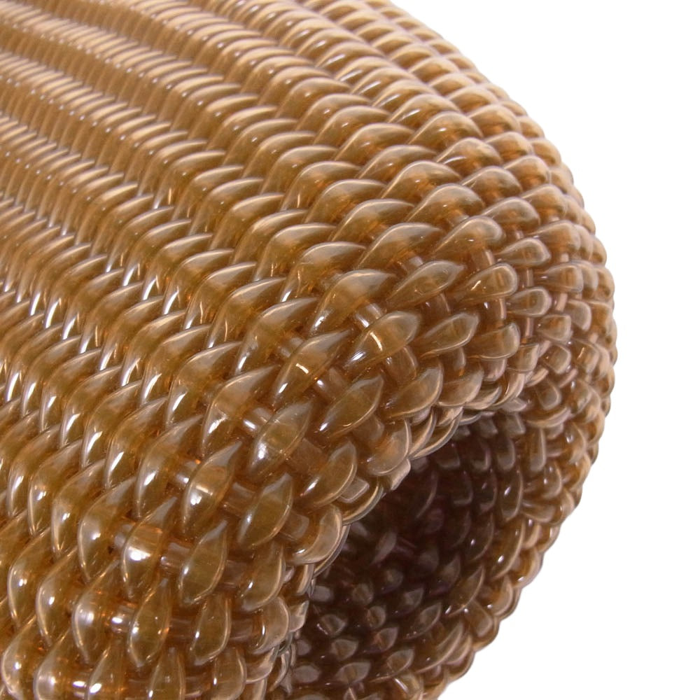 beautiful people ビューティフルピープル チューブ PVC カゴ トート バッグ ブラウン系【中古】