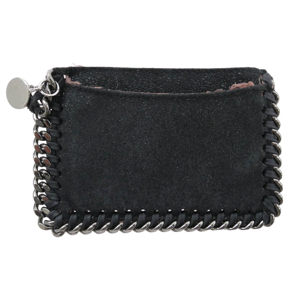 Stella McCartney ステラマッカートニー ファラベラ レザー カードケース ブラック系【中古】