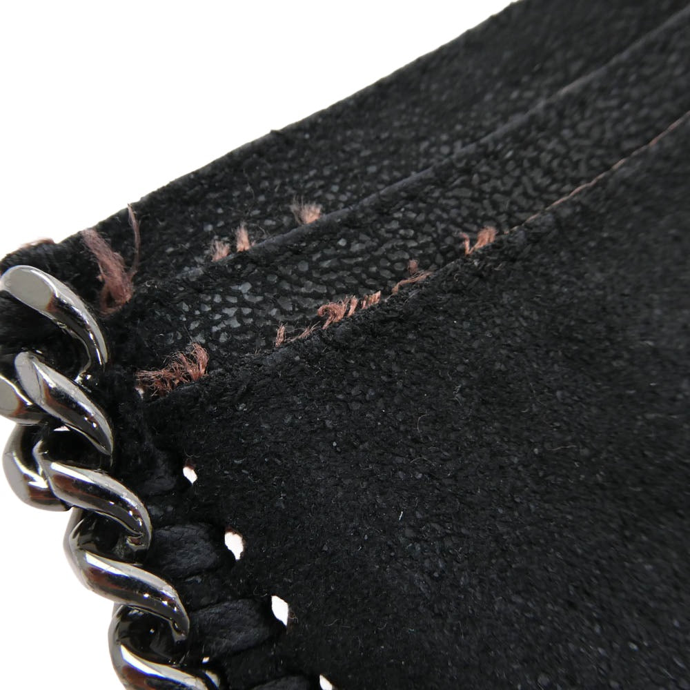 Stella McCartney ステラマッカートニー ファラベラ レザー カードケース ブラック系【中古】