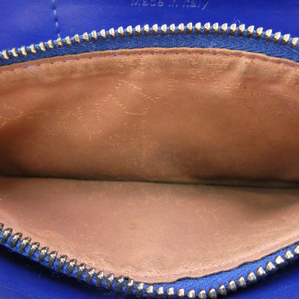 Stella McCartney ステラマッカートニー ファラベラ レザー ロングウォレット 二つ折り長財布 ブルー系【中古】