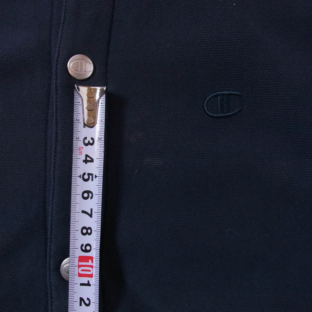 Champion チャンピオン C8-N016R リバースウィーブ スウェット スナップジャケット ブルゾン ダークネイビー系 L【中古】
