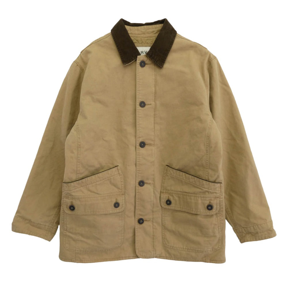 オービス オルヴィス キルティング裏地 ハンティングジャケット ベージュ系 ブラウン系 L【中古】