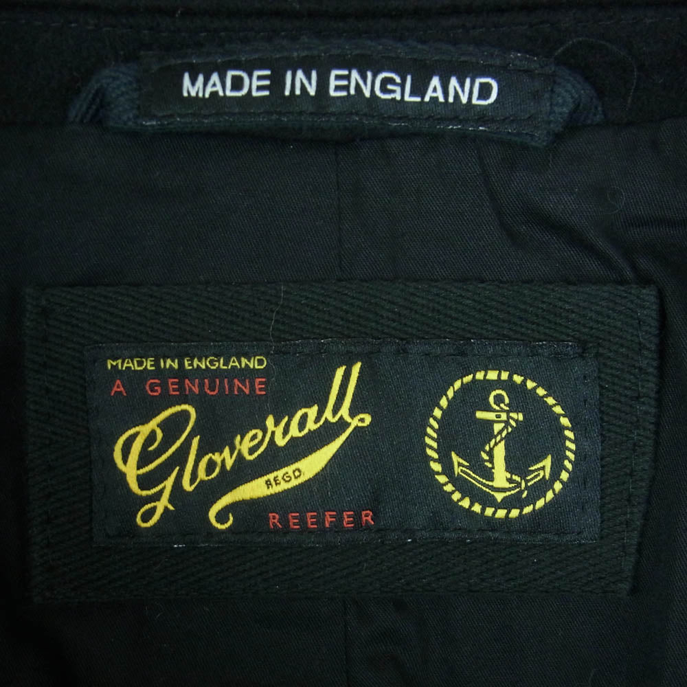 Gloverall グローバーオール 英国製 ウール ピーコート Pコート ブラック系 38【中古】