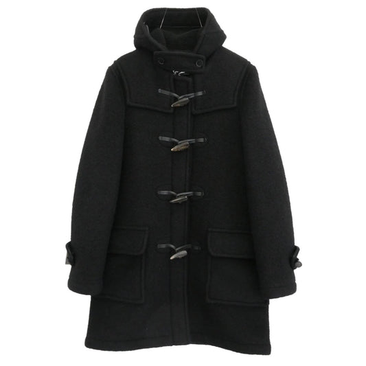 Gloverall グローバーオール x BEAMS 英国製 ビームス 裏ボア ウール ダッフルコート ブラック系 S【中古】