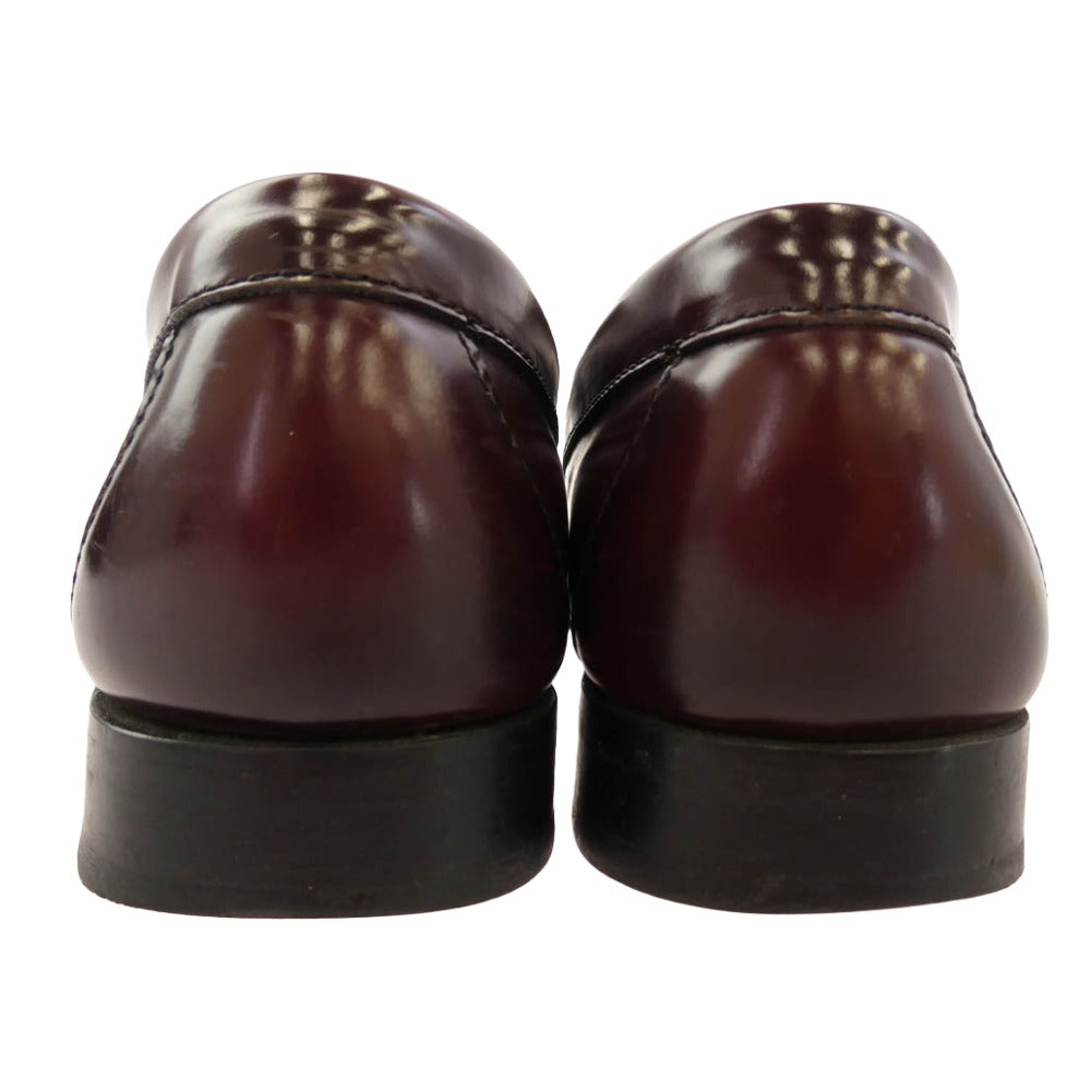 G.H.BASS & COMPANY ジーエイチバス レザー コインローファー ワインレッド系 7【中古】