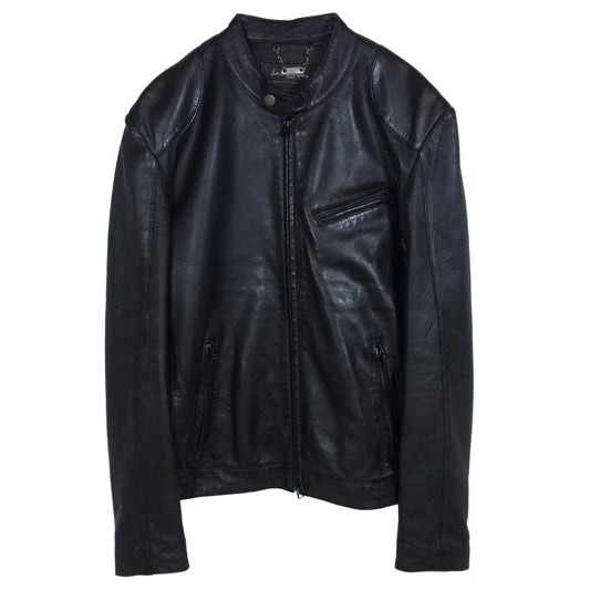 BEAMS ビームス International Gallery BEAMS インターナショナルギャラリービームス レザー シングル ライダースジャケット ブラック系 M【中古】