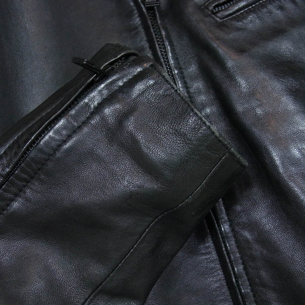 BEAMS ビームス International Gallery BEAMS インターナショナルギャラリービームス レザー シングル ライダースジャケット ブラック系 M【中古】