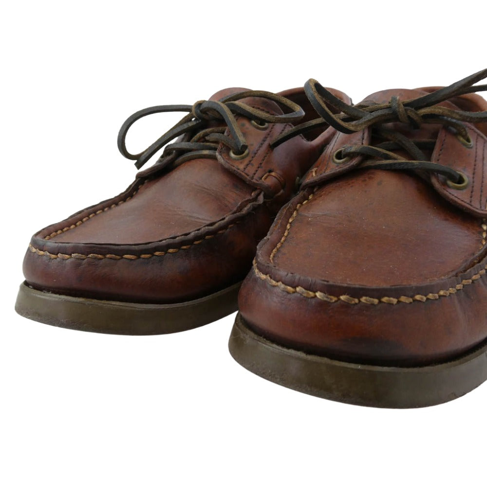 Paraboot パラブーツ BARTH MARINE バース レザー デッキシューズ ブラウン系 UK6.5【中古】