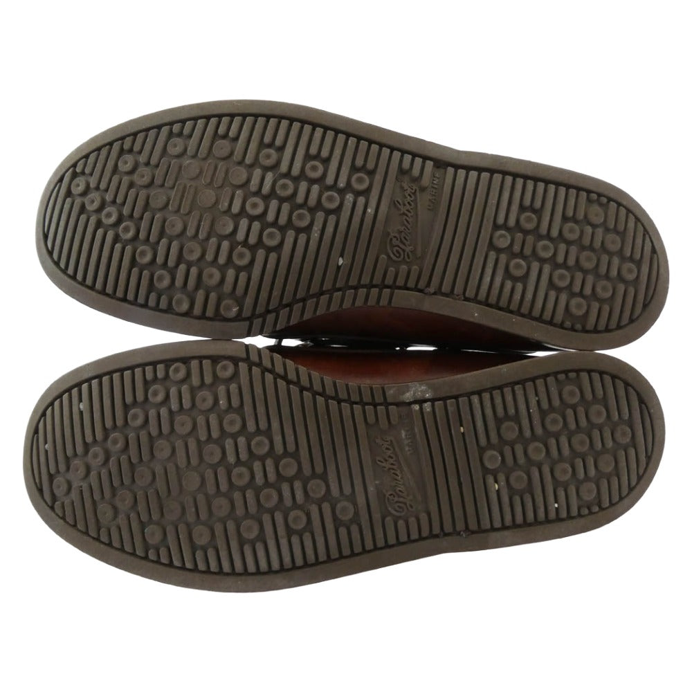 Paraboot パラブーツ BARTH MARINE バース レザー デッキシューズ ブラウン系 UK6.5【中古】
