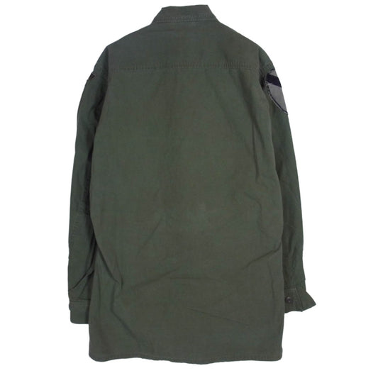 ユーエスアーミー DSA-100-67-C-3213 Vintage ヴィンテージ 60s 3rdタイプ 前期 米軍実物 ジャングル ファティーグ ジャケット カーキ系 CHEST/33,TU37【中古】