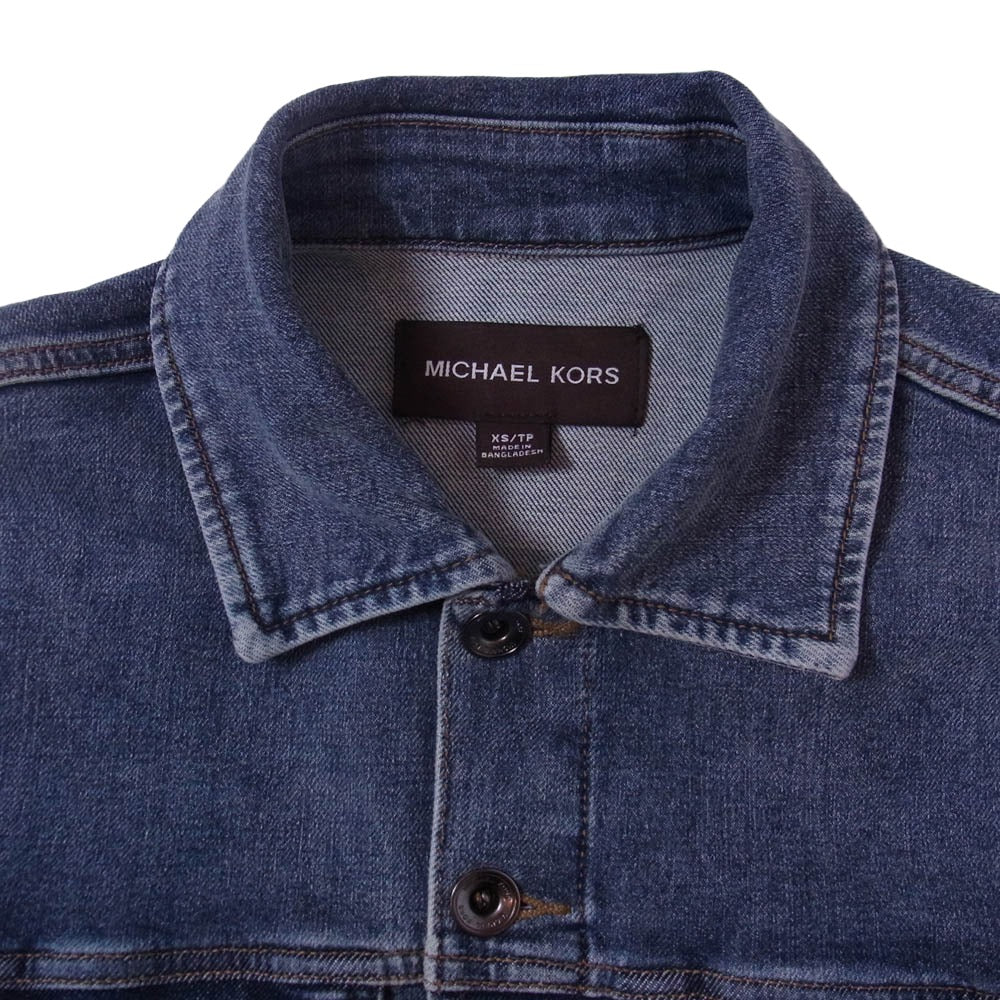 Michael Kors マイケルコース 0T4906K31X ウォッシュ加工 デニム ジャケット ブルゾン ブルー系 XS【中古】