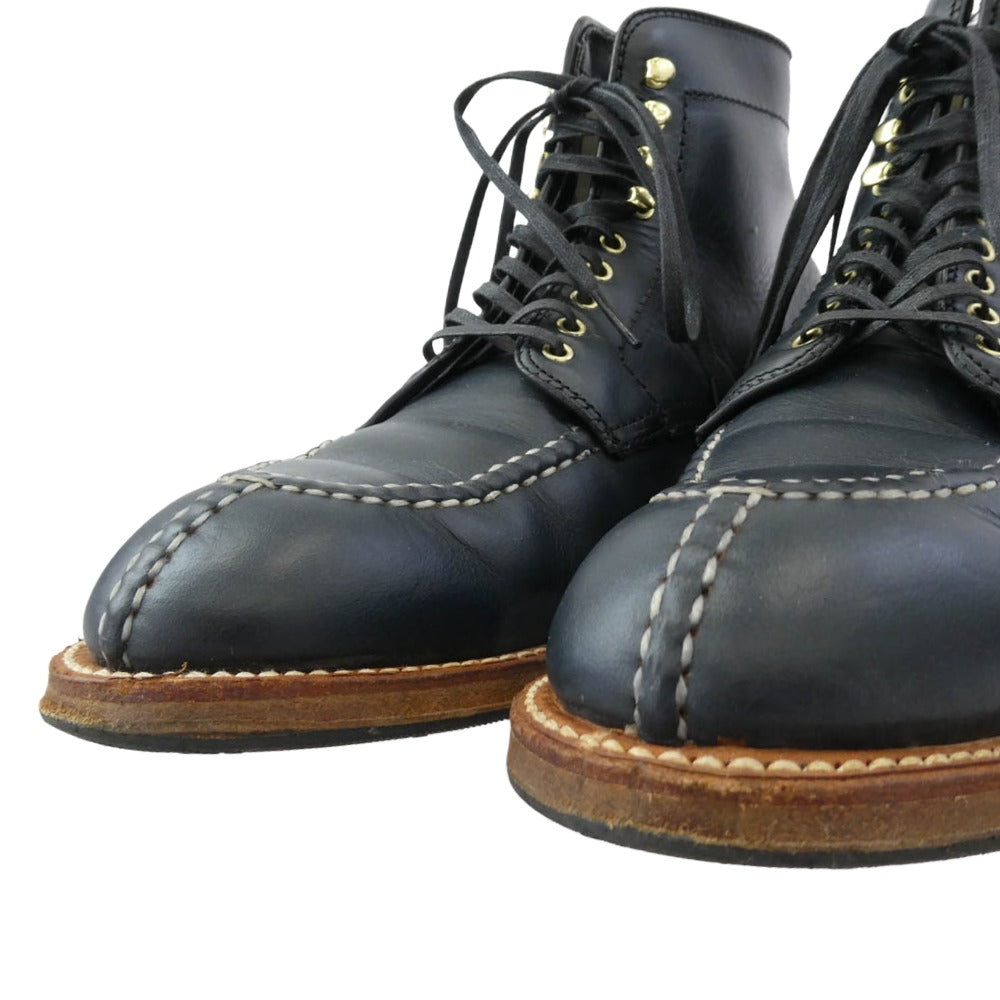 ALDEN オールデン バーニーズニューヨーク別注 クロムエクセル ネイビー タンカー ブーツ ブラック系 7.5【中古】