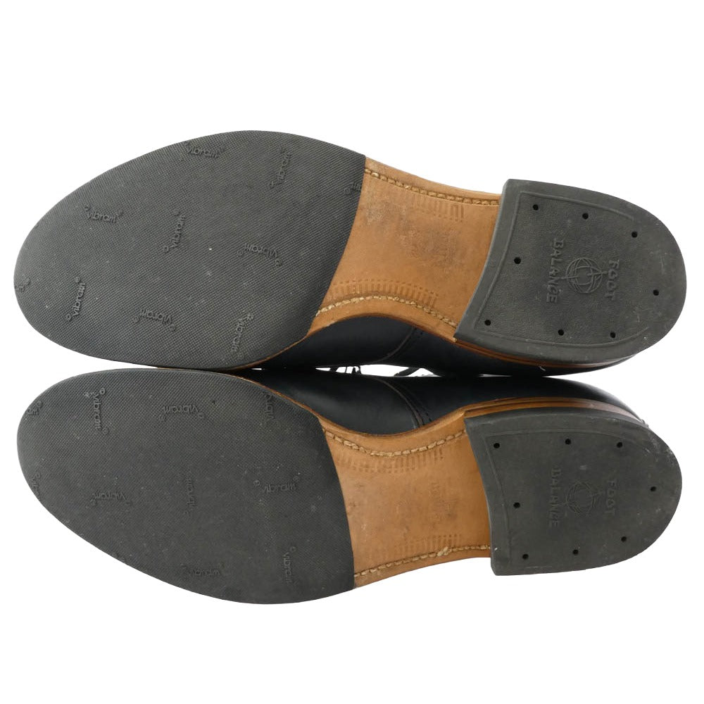 ALDEN オールデン バーニーズニューヨーク別注 クロムエクセル ネイビー タンカー ブーツ ブラック系 7.5【中古】