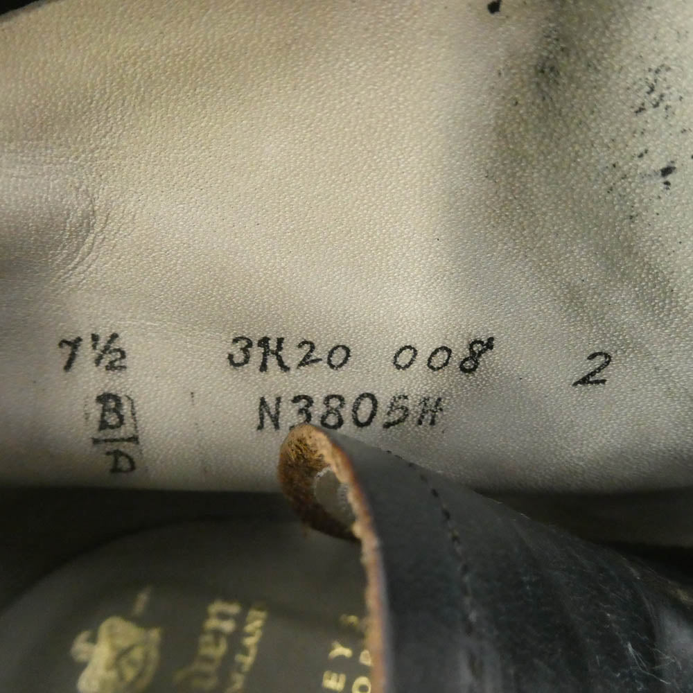 ALDEN オールデン バーニーズニューヨーク別注 クロムエクセル ネイビー タンカー ブーツ ブラック系 7.5【中古】