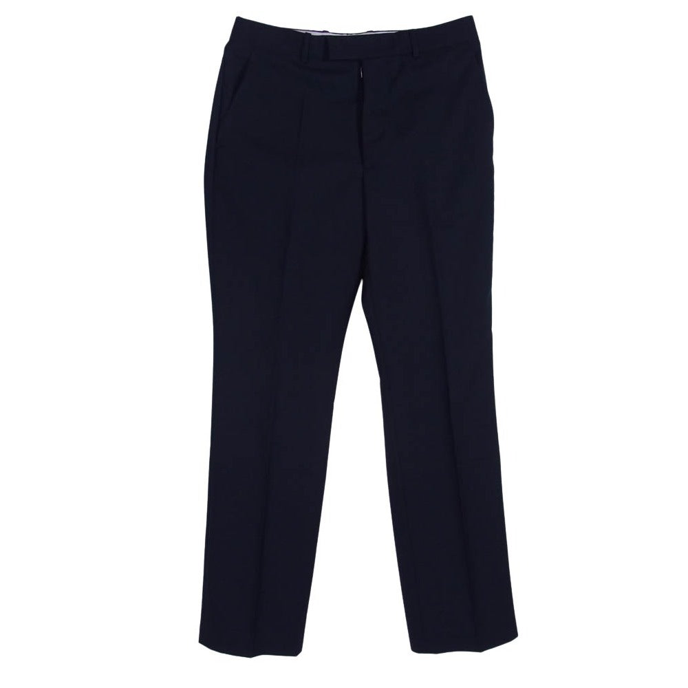 MAISON MARGIELA メゾンマルジェラ 18AW S50KA0428 14ライン ボタンフライ スラックス パンツ ネイビー系 165/68A【中古】