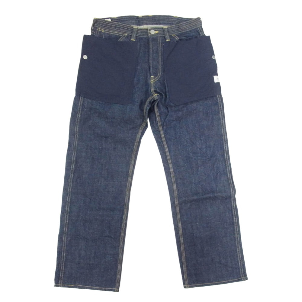 SASAFRAS ササフラス Fall Leaf Sprayer Pants フォールリーフ スプレイヤー デニムパンツ M インディゴブルー系 M【中古】