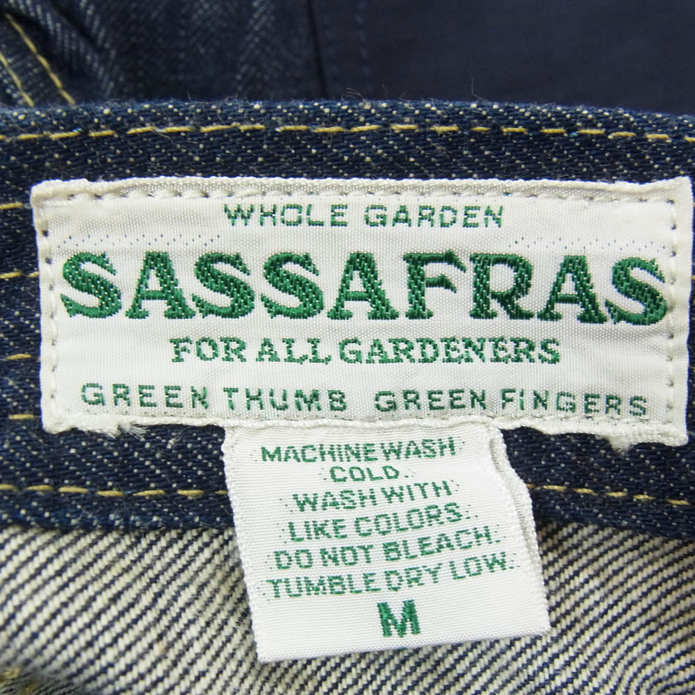 SASAFRAS ササフラス Fall Leaf Sprayer Pants フォールリーフ スプレイヤー デニムパンツ M インディゴブルー系 M【中古】