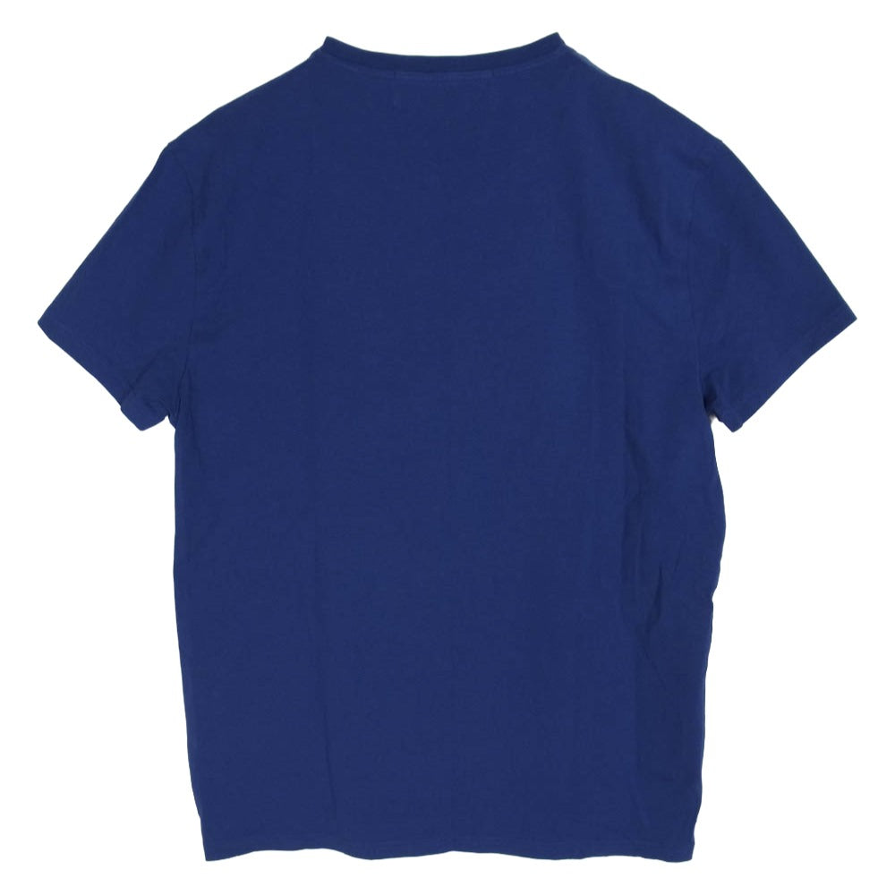 CALVIN KLEIN カルバンクライン J314056 CKロゴ プリント ピマコットンストレッチ 半袖 Tシャツ ブルー系 L【中古】