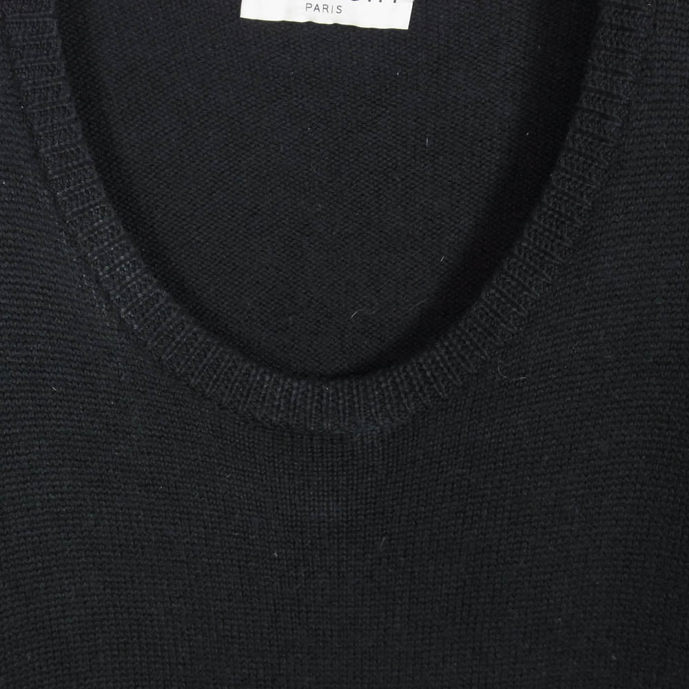 GIVENCHY ジバンシィ BM90B44Y5D ウール ロゴ クルーネック ニット セーター ブラック系 L【中古】