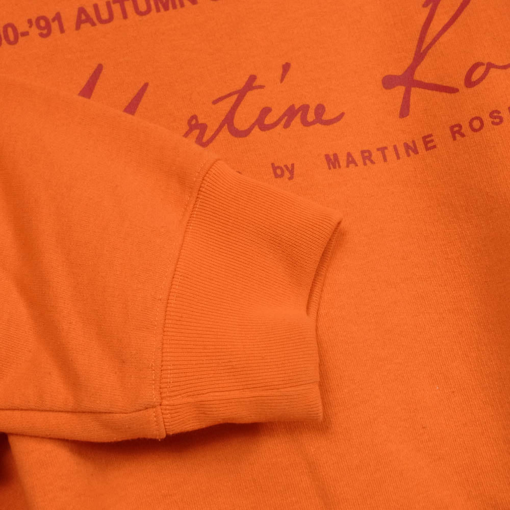MARTIN ROSE マーティンローズ ロゴ プリント プルオーバー スウェット トレーナー オレンジ系 L【中古】