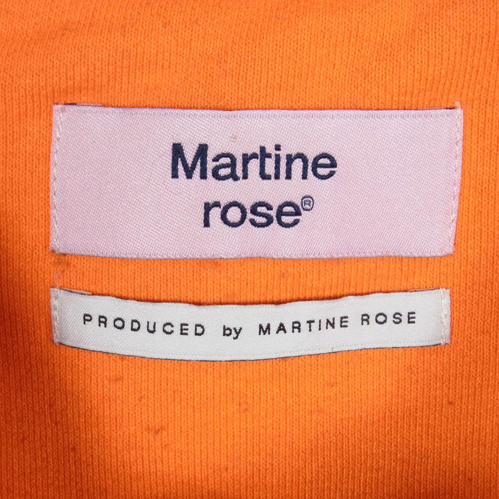 MARTIN ROSE マーティンローズ ロゴ プリント プルオーバー スウェット トレーナー オレンジ系 L【中古】