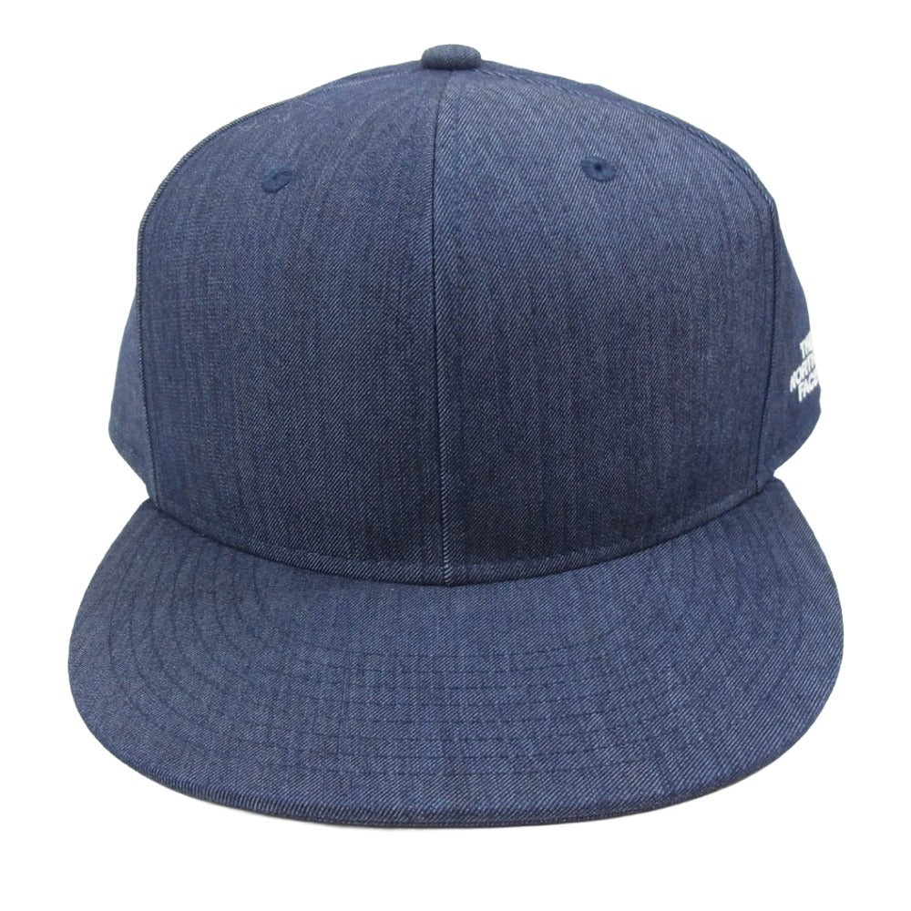 THE NORTH FACE ノースフェイス NN-42130 NYLON DENIM CAP ナイロンデニム キャップ 帽子 インディゴブルー系 FREE【美品】【中古】