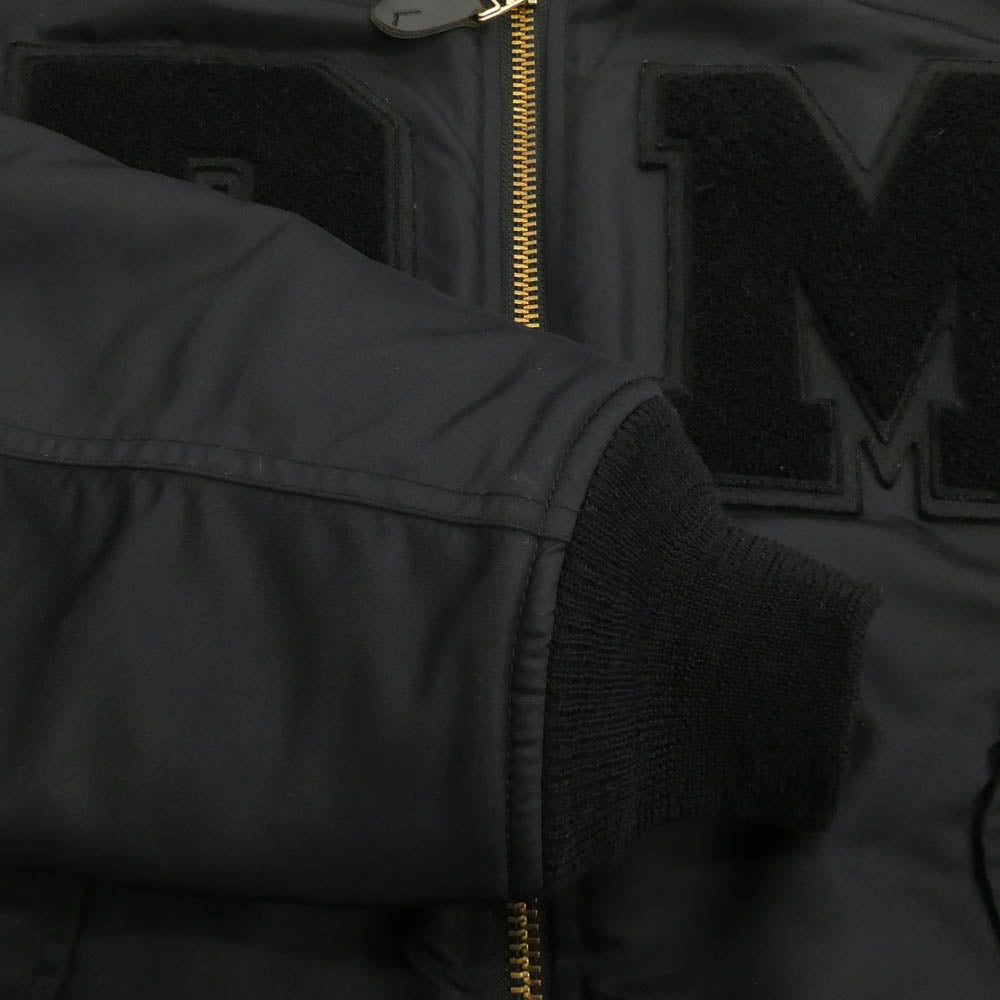 DENHAM デンハム 01-22-09-20-004 × Mountain Research マウンテンリサーチ ワッペン ボンバー ジャケット ブルゾン ブラック系 M【中古】