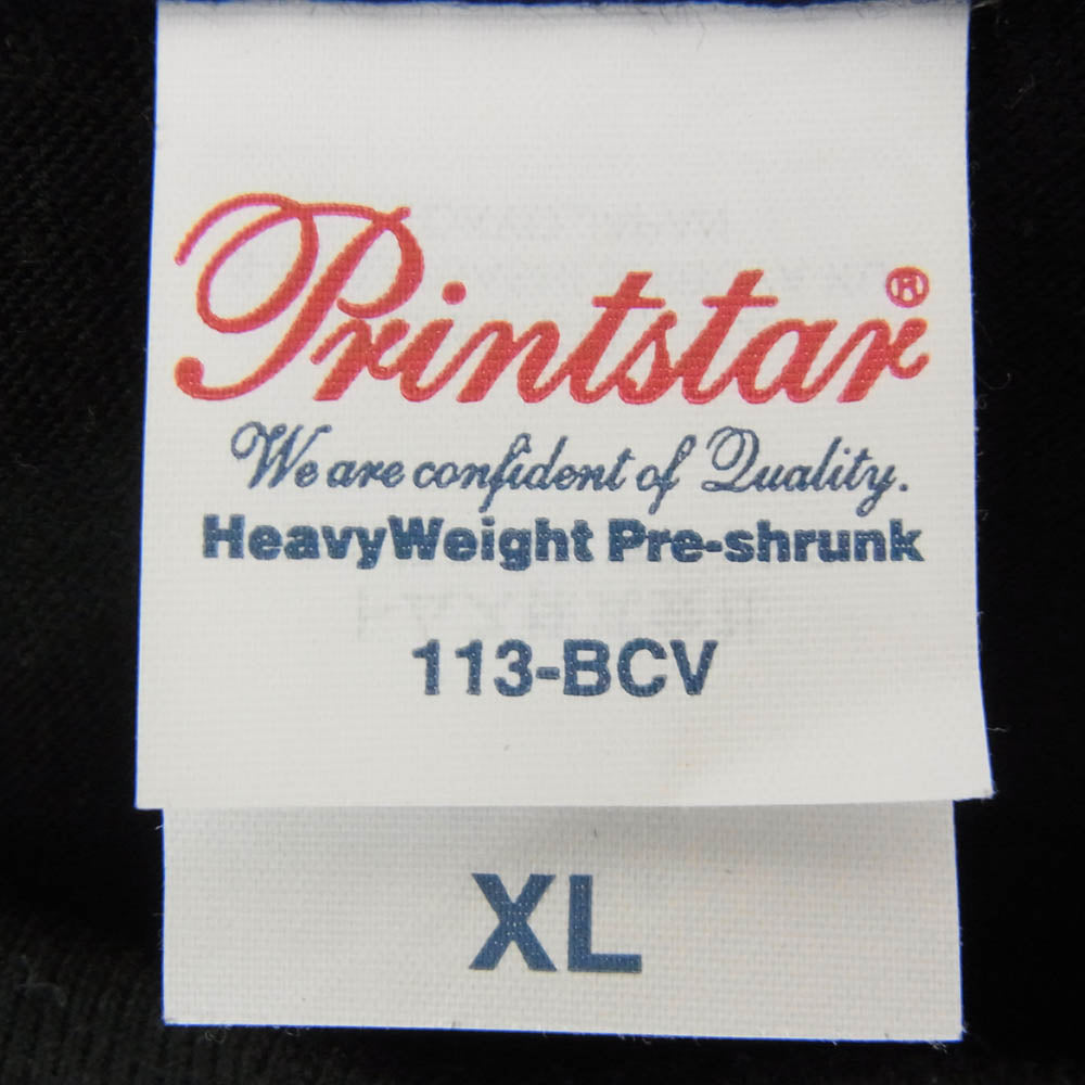 SAINT MICHAEL セントマイケル × 黒夢 × 河村康輔 プリント 半袖 Tシャツ カットソー ブラック系 XL【中古】