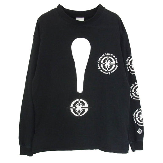 READY MADE レディメイド 22AW RE-C0-BK-00-00-203 TARGET LS TEE ターゲット プリント ロングスリーブ 長袖 Tシャツ カットソー ブラック系 M【中古】