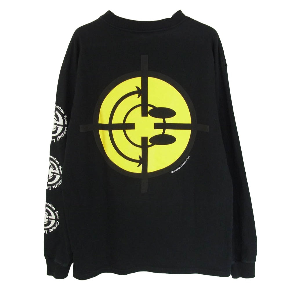 READY MADE レディメイド 22AW RE-C0-BK-00-00-203 TARGET LS TEE ターゲット プリント ロングスリーブ 長袖 Tシャツ カットソー ブラック系 M【中古】