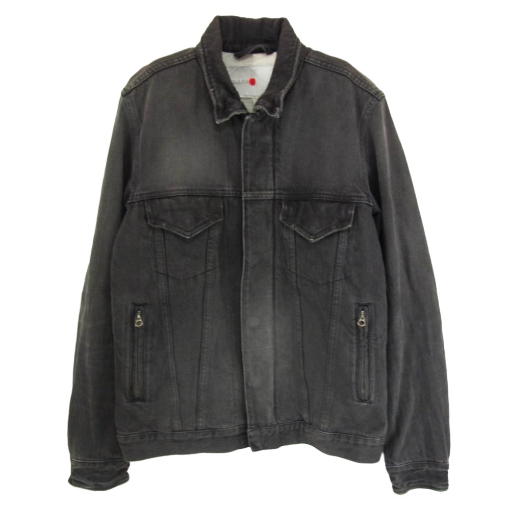 marka マーカ コットン 無地 コットン ジップアップ デニム ジャケット ブラック系 2【中古】