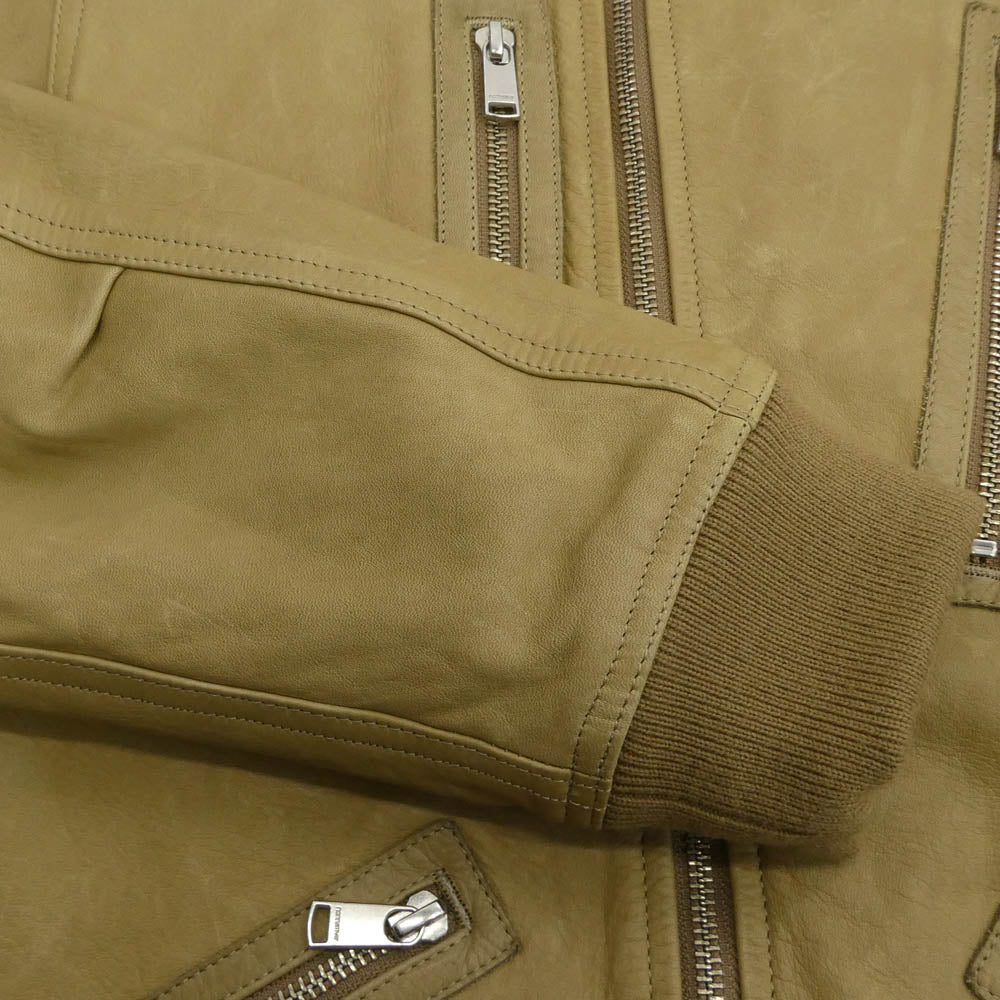 nonnative ノンネイティブ MN-J3610 RIDER BLOUSON COW LEATHER カウレザー ライダース ジャケット イエロー系 2【中古】
