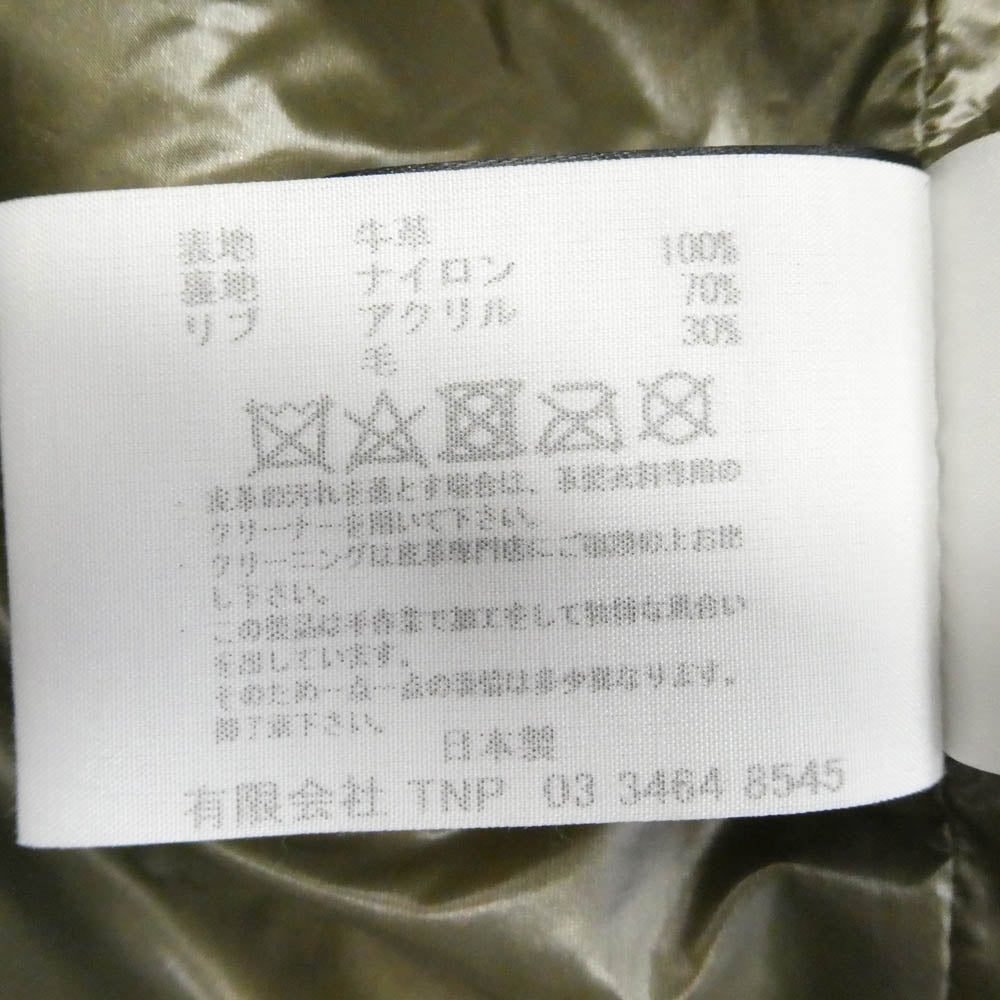 nonnative ノンネイティブ MN-J3610 RIDER BLOUSON COW LEATHER カウレザー ライダース ジャケット イエロー系 2【中古】