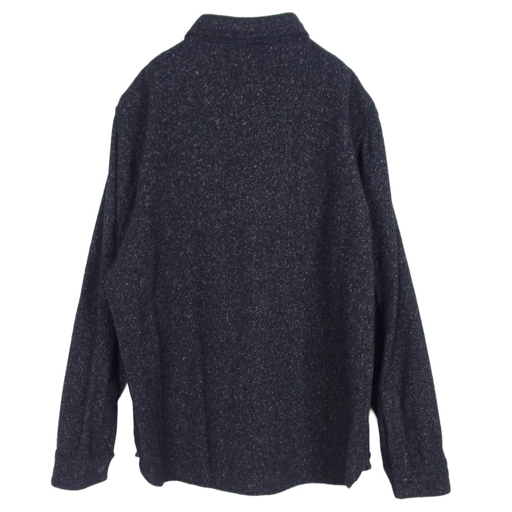 RRL ダブルアールエル CPO ウールネップ 長袖 ワーク シャツ ブラック系 M【中古】