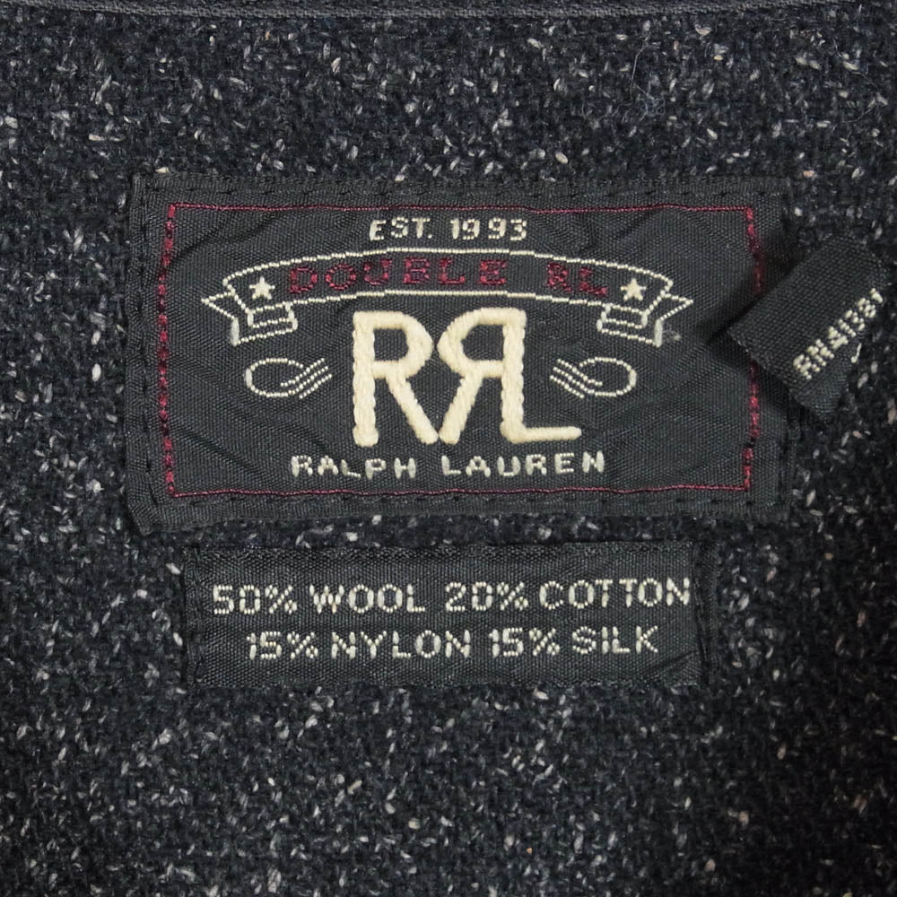 RRL ダブルアールエル CPO ウールネップ 長袖 ワーク シャツ ブラック系 M【中古】