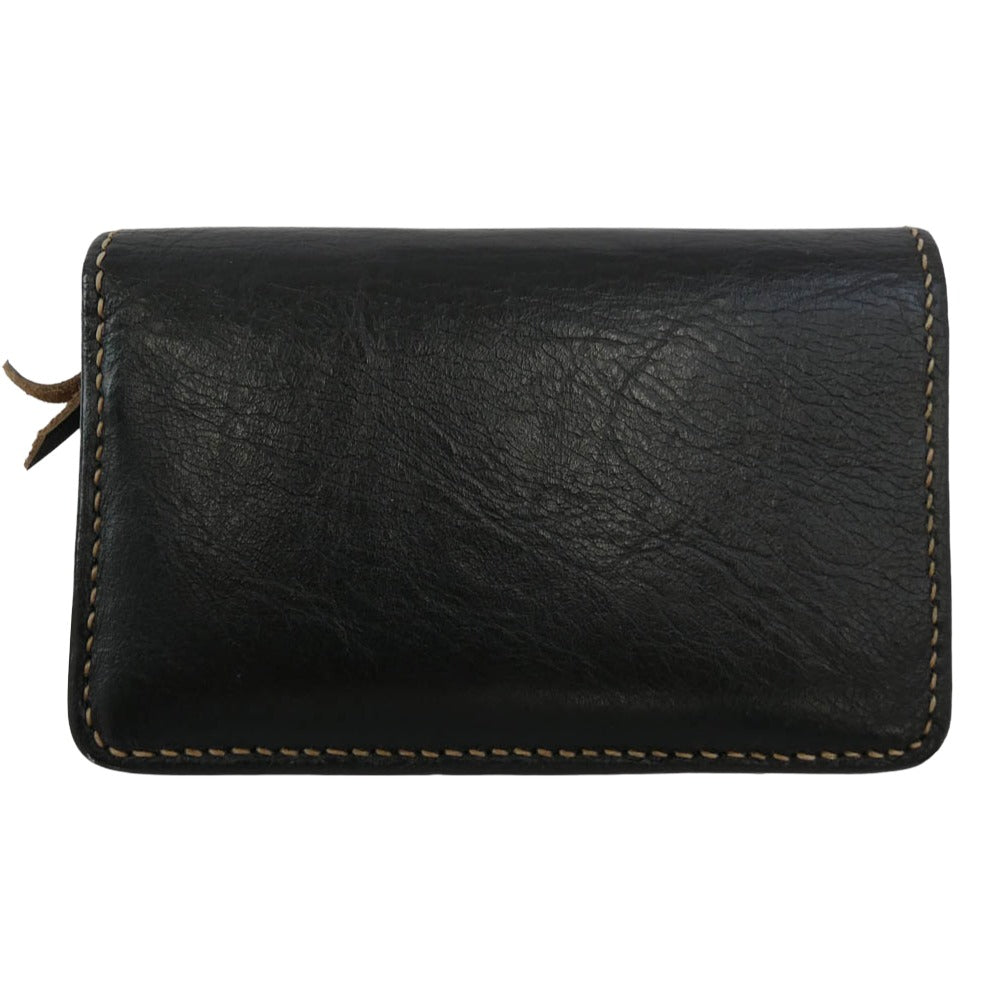 THE FLAT HEAD ザフラットヘッド FRAGMENT CASE ホースハイド 茶芯 フラグメントケース コインケース カードケース ブラック系【中古】