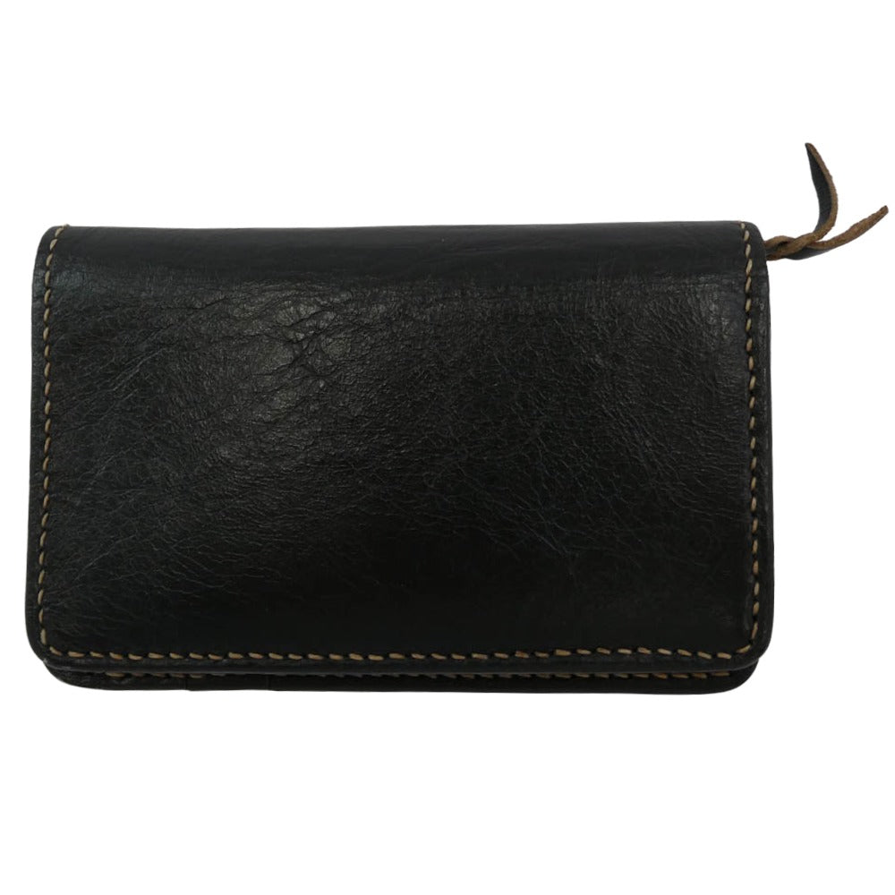 THE FLAT HEAD ザフラットヘッド FRAGMENT CASE ホースハイド 茶芯 フラグメントケース コインケース カードケース ブラック系【中古】
